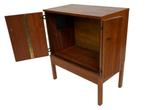 Vintage audio meubel tv kastje teak fineer jaren 70, Huis en Inrichting, Kasten | Televisiemeubels, Gebruikt, Vintage, 50 tot 100 cm