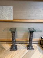 Marmeren zuilen met glasplaat - 120x40 cm, Ophalen, Nieuw
