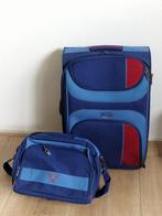 Reiskoffer + bijpassende tas – complete set, Ophalen, Uitschuifbare handgreep, Gebruikt, Hard kunststof