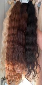 India curly en wavy 100% human hair top kwaliteit 1 donor, India, Pruik of Haarverlenging, Nieuw, ?