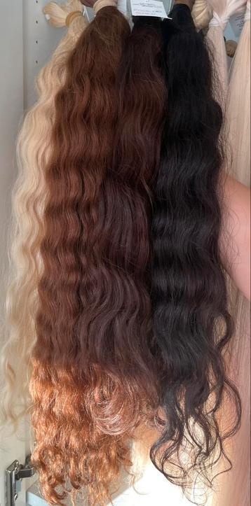 India curly en wavy 100% human hair top kwaliteit 1 donor beschikbaar voor biedingen