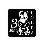 Leeftijd raamsticker 30 cm, Ophalen of Verzenden, Nieuw, Versiering, Verjaardag