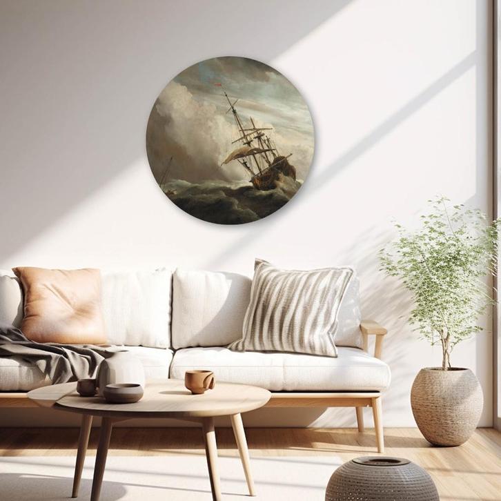 Muurcirkel De Windstoot - W. v. Velde f., Huis en Inrichting, Woonaccessoires | Wanddecoraties, Nieuw, Ophalen of Verzenden
