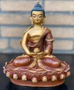 Goldface Boeddha beeld brons aardbeving nepal, Ophalen of Verzenden, Gebruikt, Beeld(je), Boeddhisme