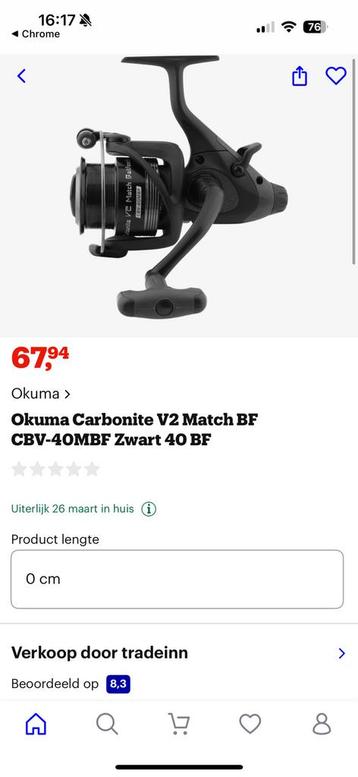 Okuma baitrunner 4000 model beschikbaar voor biedingen