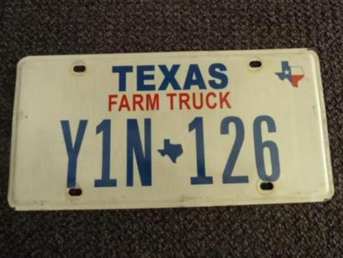 Kentekenplaat licenseplate Texas Farm Truck USA, Verzamelen, Automerken, Motoren en Formule 1, Gebruikt, Auto's, Ophalen of Verzenden
