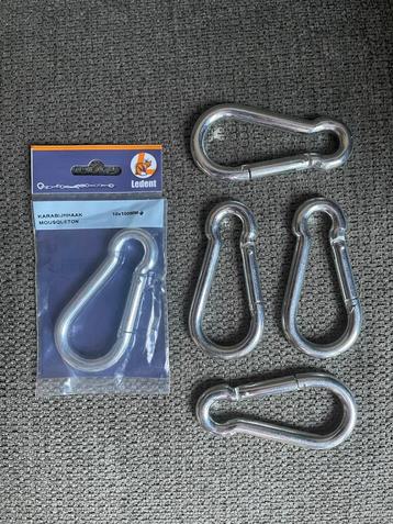 Nieuw! 5x Ledent karabijnhaken 10x100mm beschikbaar voor biedingen