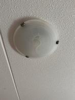 Plafondlamp met glazen kap, Ophalen, Zo goed als nieuw, Glas