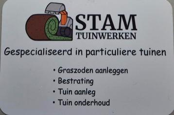 Tuin aanleg, grondwerk, bestrating en onderhoud  beschikbaar voor biedingen
