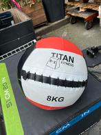 Titan life Wall ball 8 kg zwart rood wit, Gebruikt, Ophalen of Verzenden, Fitnessbal