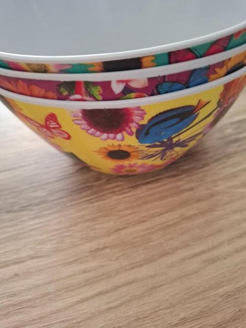 3 plastic/camping schaaltjes, Huis en Inrichting, Keuken | Servies, Gebruikt, Schaal of Schalen, Overige stijlen, Overige materialen