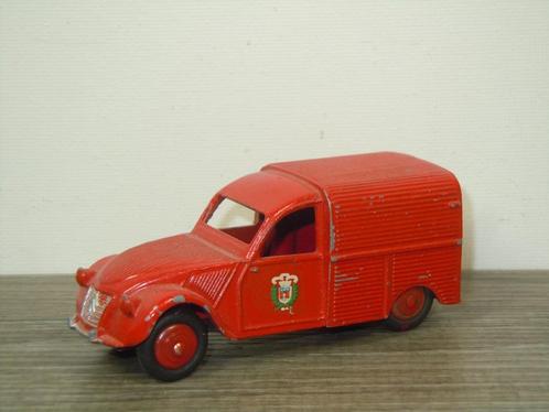 Citroen 2CV Fourgonnette Incendie - Dinky Toys 25D France, Hobby en Vrije tijd, Modelauto's | 1:43, Gebruikt, Auto, Dinky Toys