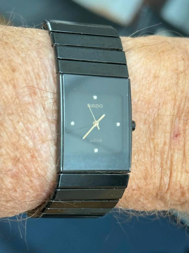 Rado Diastar met 4 diamantjes, Sieraden, Tassen en Uiterlijk, Horloges | Dames, Gebruikt, Polshorloge, Overige merken, Overige materialen