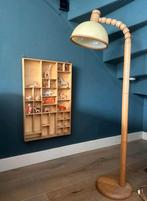 Vintage Design Steinhauer houten staande lamp, Huis en Inrichting, Lampen | Vloerlampen, Gebruikt, Ophalen of Verzenden