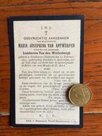 Bidprentje Maria Josephina van Antwerpen, 1896, Verzamelen, Bidprentjes en Rouwkaarten, Ophalen of Verzenden