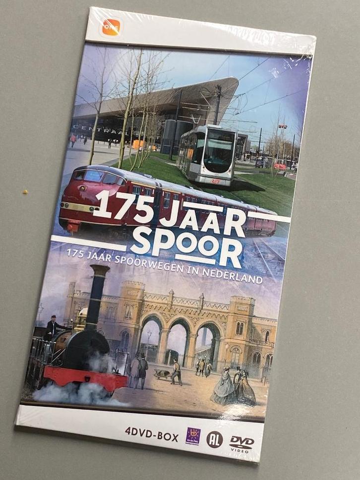 SPOORWEGEN 4 DVD-box 175 Jaar Spoor (Nieuw in seal!), Verzamelen, Spoorwegen en Tramwegen, Nieuw, Trein, Overige typen, Ophalen of Verzenden
