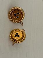 Antieke Gouden Oorbellen, Verzenden, Goud, Oorbellen, Met edelsteen