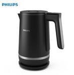 Philips HD9396/90 7000 Series dubbelwandige waterkoker zwart, 1 tot 2 liter, Ophalen of Verzenden, Zo goed als nieuw