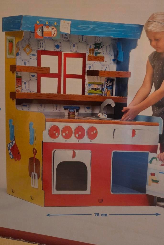 Karton Keukentje AH - Nieuw in Verpakking, Kinderen en Baby's, Speelgoed | Speelkeukens, Nieuw, Speelkeuken, Kunststof, Ophalen