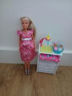 Zwangere barbie / Steffi Love pop met tweeling en commode, Ophalen, Zo goed als nieuw, Barbie