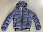 Stoere Cars winterjas - maat 164 - blauw met neon geel, Gebruikt, Ophalen of Verzenden, Cars jeans, Jongen