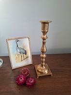 Vintage messing kandelaar, Japan, Huis en Inrichting, Woonaccessoires | Kandelaars en Kaarsen, Ophalen of Verzenden, Gebruikt