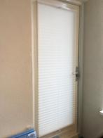 Wit plissé gordijn, Huis en Inrichting, Ophalen, Zo goed als nieuw, Wit, 50 tot 100 cm