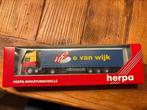 Herpa DAF E van Wijk, Hobby en Vrije tijd, Modelauto's | 1:87, Ophalen of Verzenden, Nieuw, Bus of Vrachtwagen, Herpa