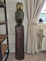 Houten Uil - Handgesneden uit Boomstam, Ophalen