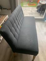 Stoffen Eetkamerbank Antraciet - 150 cm, Ophalen, Gebruikt, Minder dan 75 cm, 150 tot 200 cm
