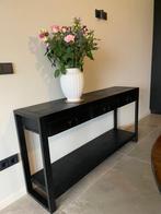 Nieuwe Mango houten sidetable, Ophalen, 100 tot 150 cm, Nieuw, 25 tot 50 cm