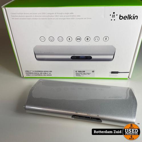 Belkin USB3.1 Type C Express Dock HD | NieuwStaat | Met Gara, Computers en Software, Netwerk switches, Zo goed als nieuw