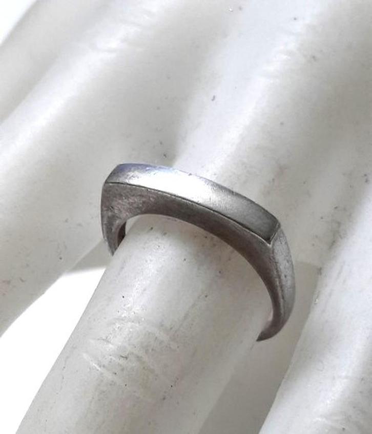 Mooie zilveren unisex ring 925 + kroon (6206-1277), Sieraden, Tassen en Uiterlijk, Ringen, Zo goed als nieuw, Dame of Heer, 17 tot 18