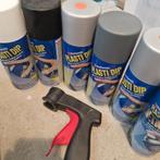 Plasti Dip spuitbussen partij – zwart/wit/zilver + spray gri, Ophalen of Verzenden