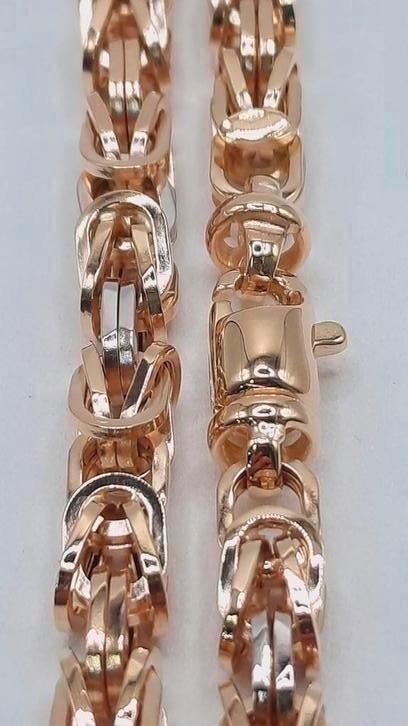 gouden Koningsketting 14kt fantasie, Sieraden, Tassen en Uiterlijk, Kettingen, Www.bredajuwelier.nl, Nieuw, Ophalen of Verzenden