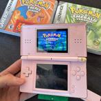 Nintendo DS Lite Roze + Pokemon Emerald en FireRed, Ophalen of Verzenden, Roze, DS Lite, Gebruikt