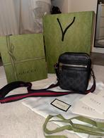 Gucci heren schoudertas zwart GG supreme met doos en bon, Overige merken, Zwart, Ophalen of Verzenden, Zo goed als nieuw