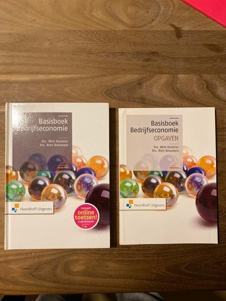 Basisboek Bedrijfseconomie + Opgaven (10e druk), Boeken, Studieboeken en Cursussen, Nieuw, HBO, Beta, Ophalen of Verzenden