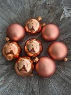 Kerstballen rosegoud, Ophalen of Verzenden, Zo goed als nieuw