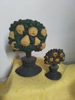 3784) 2 metalen deurstoppers hoogte  19/10cm, Ophalen of Verzenden