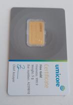 5 gram goudbaar Umicore, Ophalen of Verzenden, Goud