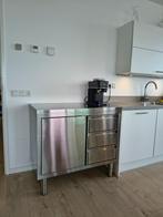 RVS keukenblok met laden, Huis en Inrichting, Keuken | Keukenelementen, Ophalen, 100 tot 150 cm, Zo goed als nieuw, Minder dan 100 cm