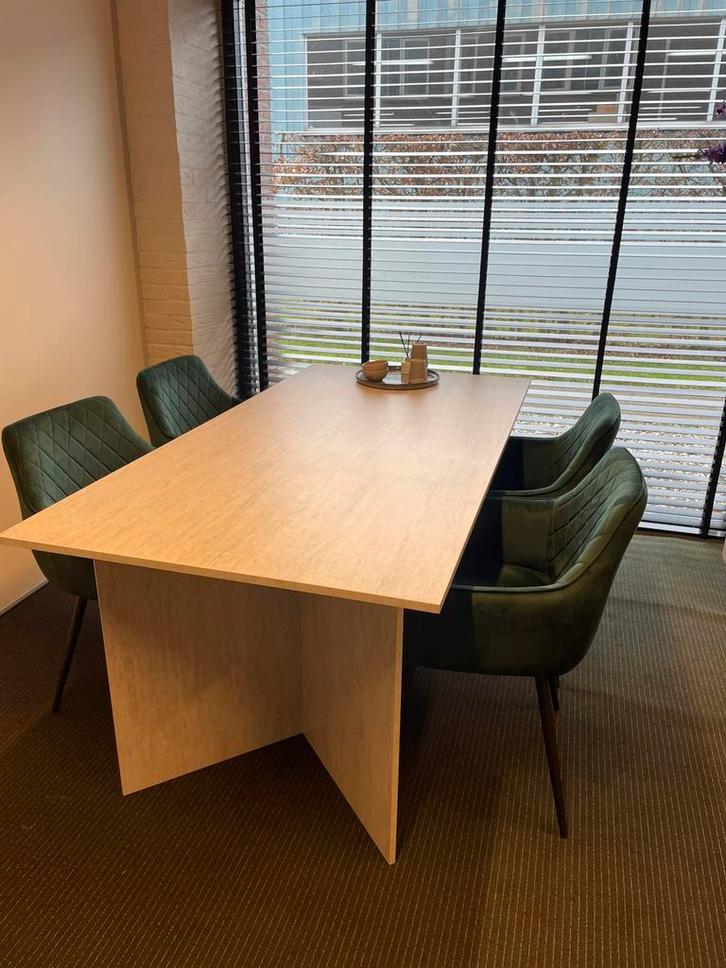 4 pers eetset | Tafel is nieuw!! Incl 4 eetkamerstoelen, Huis en Inrichting, Tafels | Eettafels, Zo goed als nieuw, 50 tot 100 cm