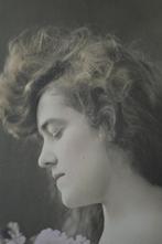 frankrijk 1904 portret meisje heel lang haar seringen, Verzenden, Voor 1920, Gelopen, Sterren en Beroemdheden