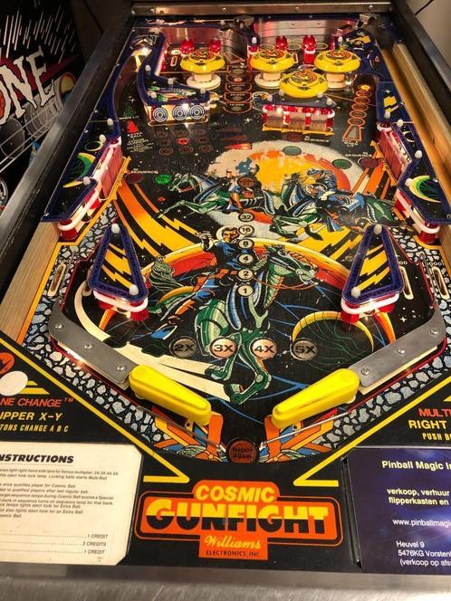 Cosmic Gunfight Flipper Pinball, Verzamelen, Automaten | Flipperkasten, Gebruikt, Elektronisch, Flipperkast, Williams, Ophalen