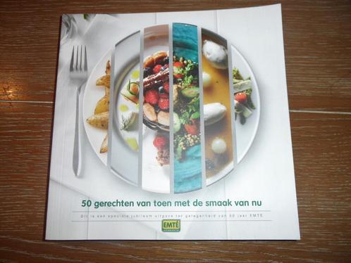Jubileumuitgave EMTE: 50 gerechten van toen met smaak van nu, Boeken, Kookboeken, Zo goed als nieuw, Ophalen of Verzenden