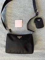Prada Re-nylon bag (Schoudertas/Cross body ORIGINEEL), Ophalen of Verzenden, Zo goed als nieuw, Zwart, Overige merken
