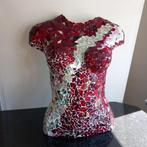 Vrouw torso buste van glas mozaïek op gips, Antiek en Kunst, Ophalen