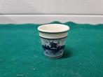-	Potje delfts blauw, Verzamelen, Retro, Ophalen of Verzenden