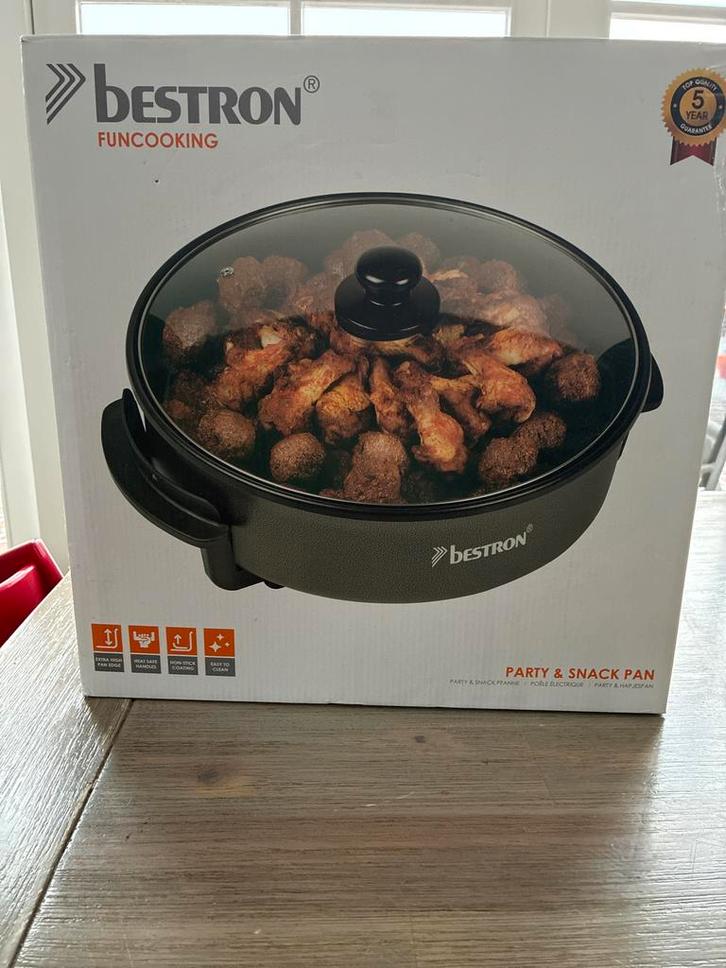 Bestron Party & Snack Pan - Nieuw in doos, Tuin en Terras, Barbecue-accessoires, Zo goed als nieuw, Ophalen of Verzenden